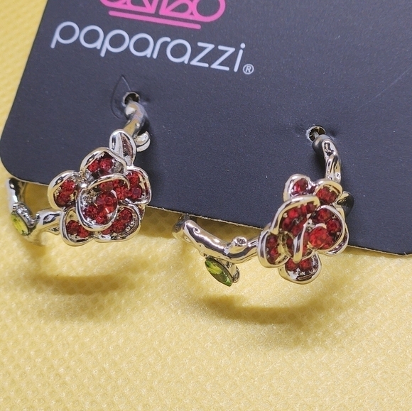 Mother of rose earrings - Picture 2 of 6